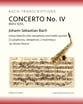 CONCERTO IV BWV 1055 P.O.D cover